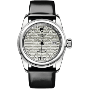 Glamour Date 26 Stainless Steel / Jacquard Silver / Strap