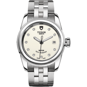 Glamour Date 26 Stainless Steel / Opaline-Diamond / Bracelet