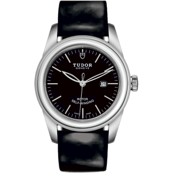 Glamour Date 31 Stainless Steel / Black / Strap