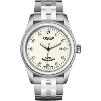 Glamour Date 31 Stainless Steel / Opaline-Diamond / Bracelet