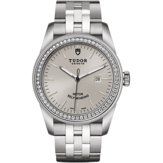 Glamour Date 31 Stainless Steel / Diamond / Silver / Bracelet