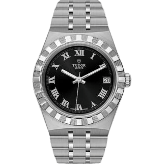 Royal Date 34 Stainless Steel / Black - Roman