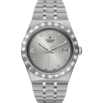 Royal Date 38 Stainless Steel / Silver - Diamond