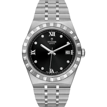 Royal Date 38 Stainless Steel / Black - Diamond