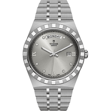 Royal Day-Date 41 Stainless Steel / Silver - Diamond