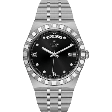 Royal Day-Date 41 Stainless Steel / Black - Diamond