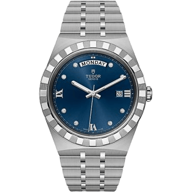 Royal Day-Date 41 Stainless Steel / Blue - Diamond