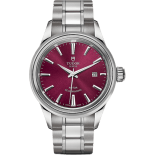 Style 28 Stainless Steel / Burgundy / Bracelet