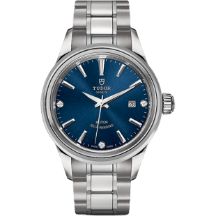 Style 28 Stainless Steel / Blue-Diamond / Bracelet