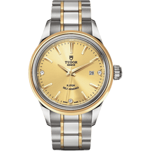 Style 28 Stainless Steel / Yellow Gold / Champagne-Diamond / Bracelet