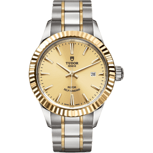 Style 28 Stainless Steel / Yellow Gold / Fluted / Champagne / Bracelet