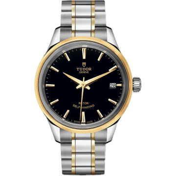 Style 34 Stainless Steel / Yellow Gold / Black / Bracelet
