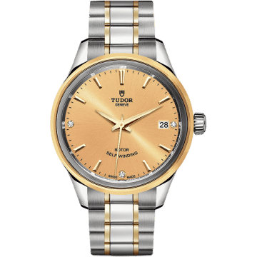 Style 34 Stainless Steel / Yellow Gold / Champagne-Diamond / Bracelet
