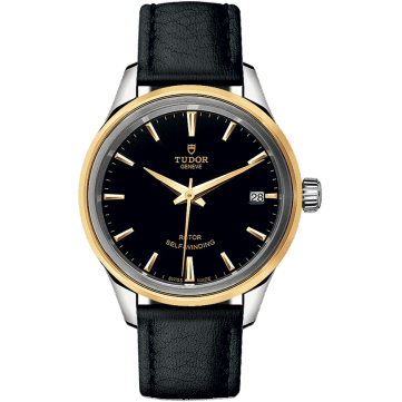 Style 34 Stainless Steel / Yellow Gold / Black / Strap