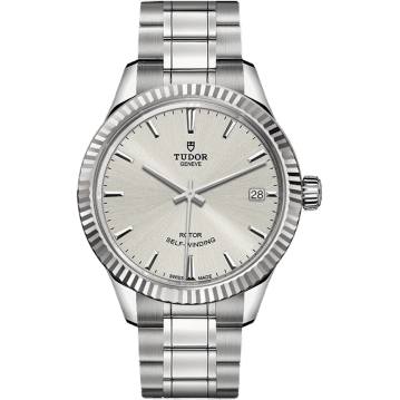 Style 34 Stainless Steel / Fluted / Silver / Bracelet