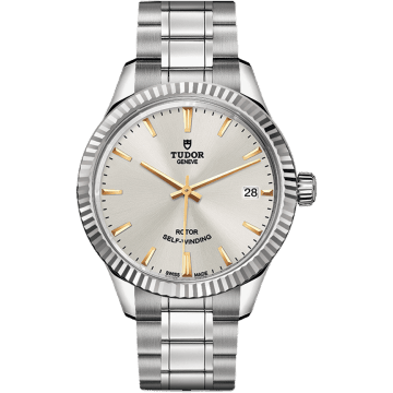 Style 34 Stainless Steel / Fluted / Silver / Bracelet