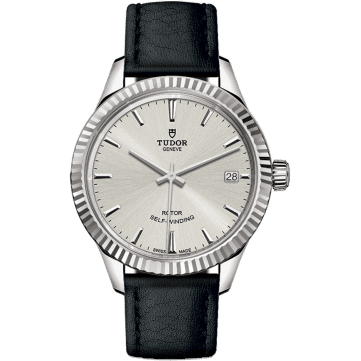 Style 34 Stainless Steel / Fluted / Silver / Strap