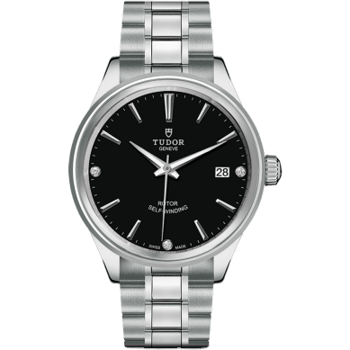 Style 38 Stainless Steel / Black-Diamond / Bracelet