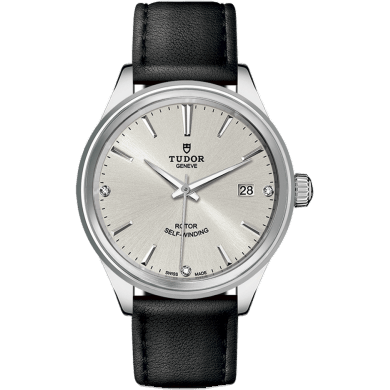 Style 38 Stainless Steel / Silver-Diamond / Strap