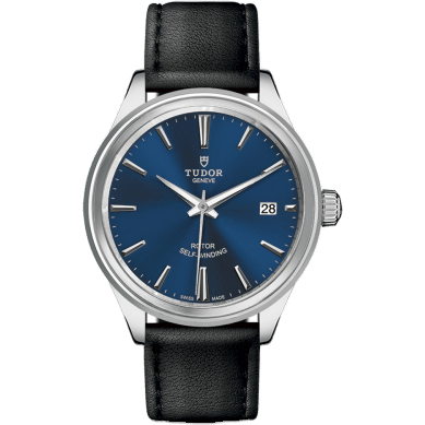 Style 38 Stainless Steel / Blue / Strap