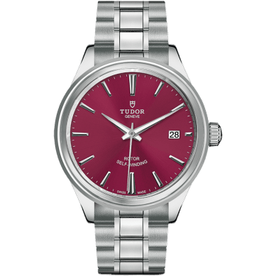 Style 38 Stainless Steel / Burgundy / Bracelet