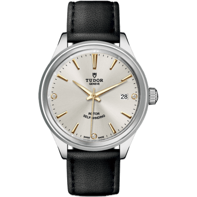 Style 38 Stainless Steel / Silver-Diamond / Strap