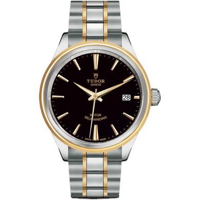 Style 38 Stainless Steel / Yellow Gold / Black / Bracelet