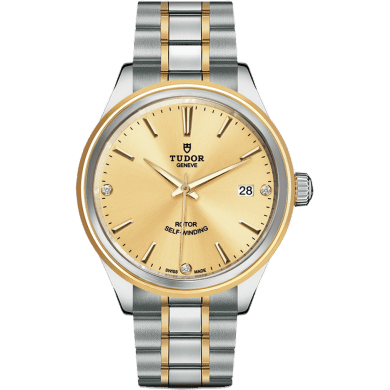 Style 38 Stainless Steel / Yellow Gold / Champagne-Diamond / Bracelet