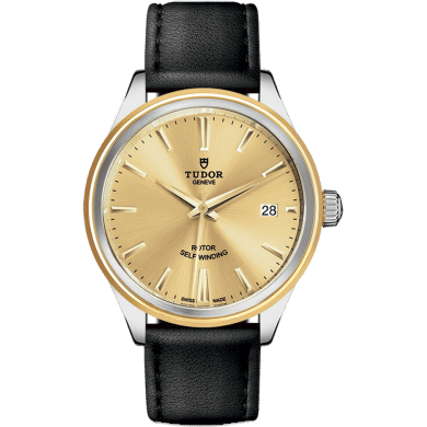 Style 38 Stainless Steel / Yellow Gold / Champagne / Strap