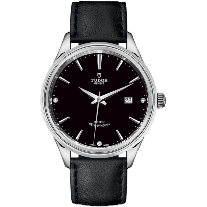 Style 41 Stainless Steel / Black-Diamond / Strap