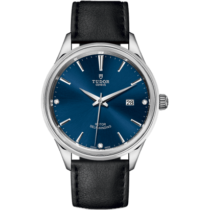 Style 41 Stainless Steel / Blue-Diamond / Strap