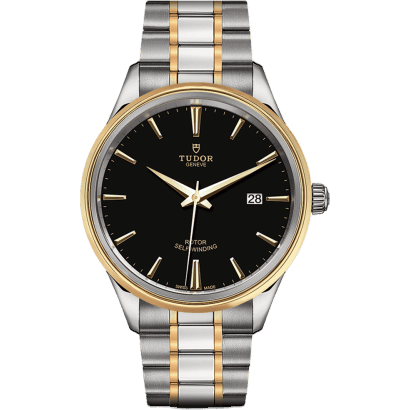 Style 41 Stainless Steel / Yellow Gold / Black / Bracelet