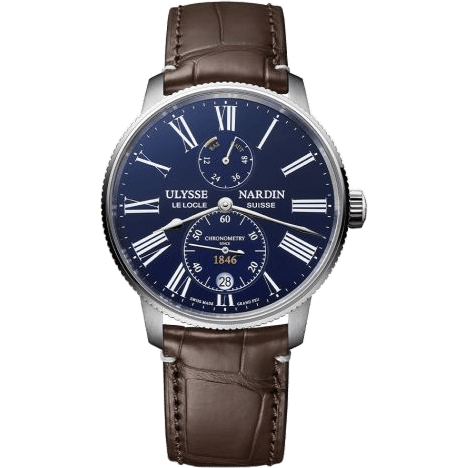 Marine Torpilleur Stainless Steel / Blue Enamel / Alligator