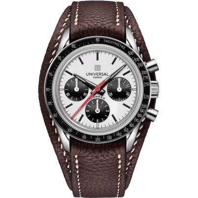 Universal Genève Tribute to Compax White Gold / White