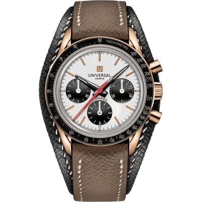 Universal Genève Tribute to Compax Red Gold / White