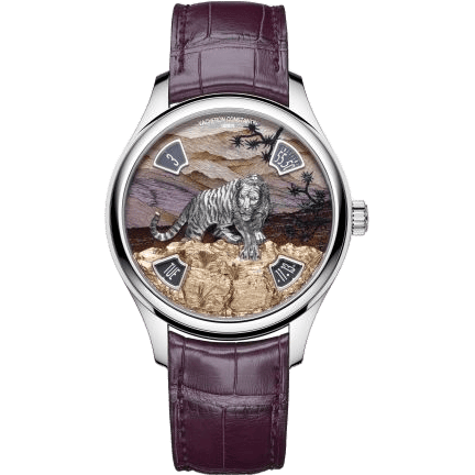 Les Cabinotiers Les Cabinotiers Imperial Tiger White Gold / Burgundy Wood