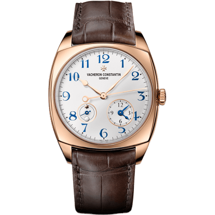 Harmony Dual Time Pink Gold / Blue Numerals