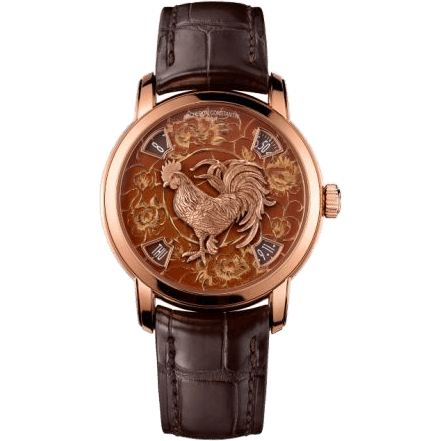 Métiers d'Art The Legend of the Chinese Zodiac Year of the Rooster Pink Gold