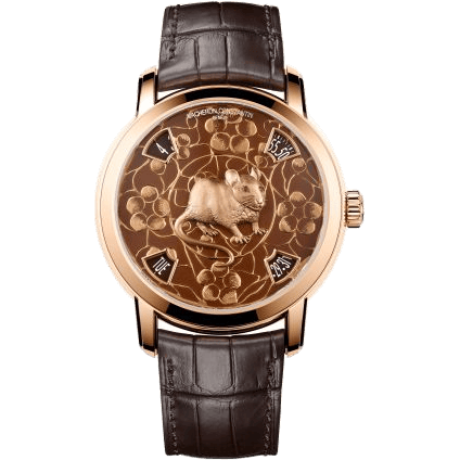 Métiers d'Art The Legend of the Chinese Zodiac Year of the Rat Pink Gold