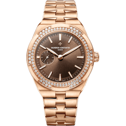 Overseas Small Pink Gold / Brown / Bracelet