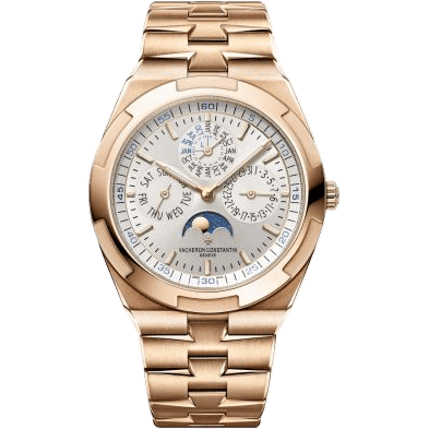 Overseas Ultra-Thin Perpetual Calendar Pink Gold / Silver / Bracelet