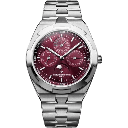 Overseas Ultra-Thin Perpetual Calendar White Gold / Burgundy