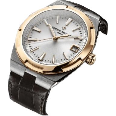 Overseas Date Stainless Steel / Pink Gold / Silver