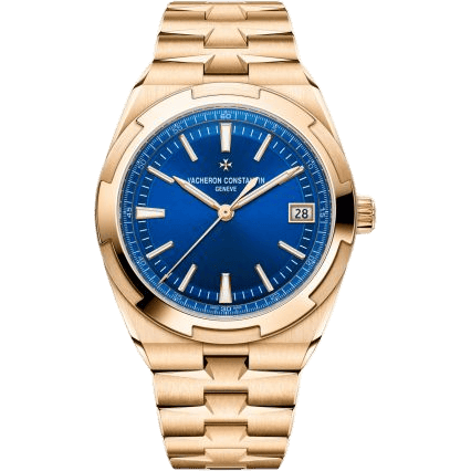 Overseas Date Pink Gold / Blue