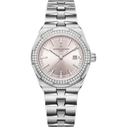 Overseas Automatic 35 Stainless Steel - Diamond / Silver / Bracelet