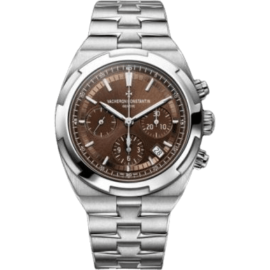 Overseas Chronograph Stainless Steel / Brown