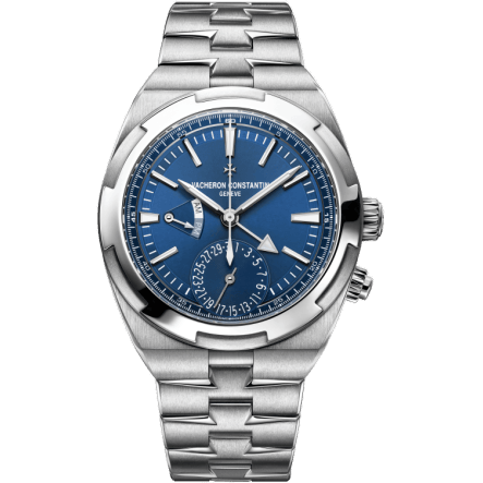 Overseas Dual Time Stainless Steel / Blue