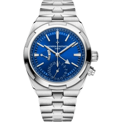 Overseas Dual Time Stainless Steel / Blue