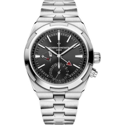 Overseas Dual Time Stainless Steel / Black