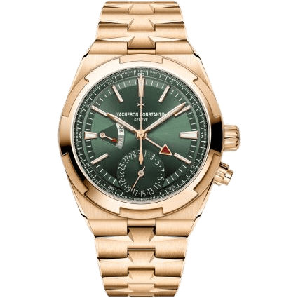 Overseas Dual Time Pink Gold / Green